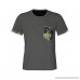 AMOFINY Men's Tops Muscle T-Shirt Slim Casual Fit Short Sleeve Camouflage Pocket Blouse Top Gray B07P71K844