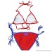 In Gear Superman Fixed Triangle Tassel String Bottom Womens Bikini Swimsuit X-Large B01DJQ87G0