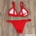AMOFINY Women's Fashion Swimwear Bandeau Bandage Bikini Set Push-Up Brazilian Beachwear Swimsuit Red B07NL6J9V9