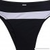 JUZIV Women Stripped Swimsuits High Waisted Swimswear Push up Bikini Set Black B07N1K65FS